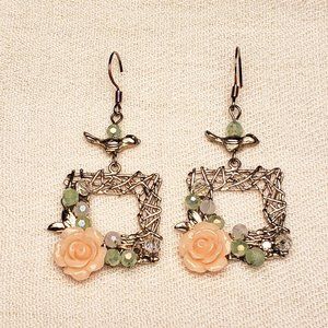 ✿3for$21✿ Handmade Bird's Nest Drop Earrings